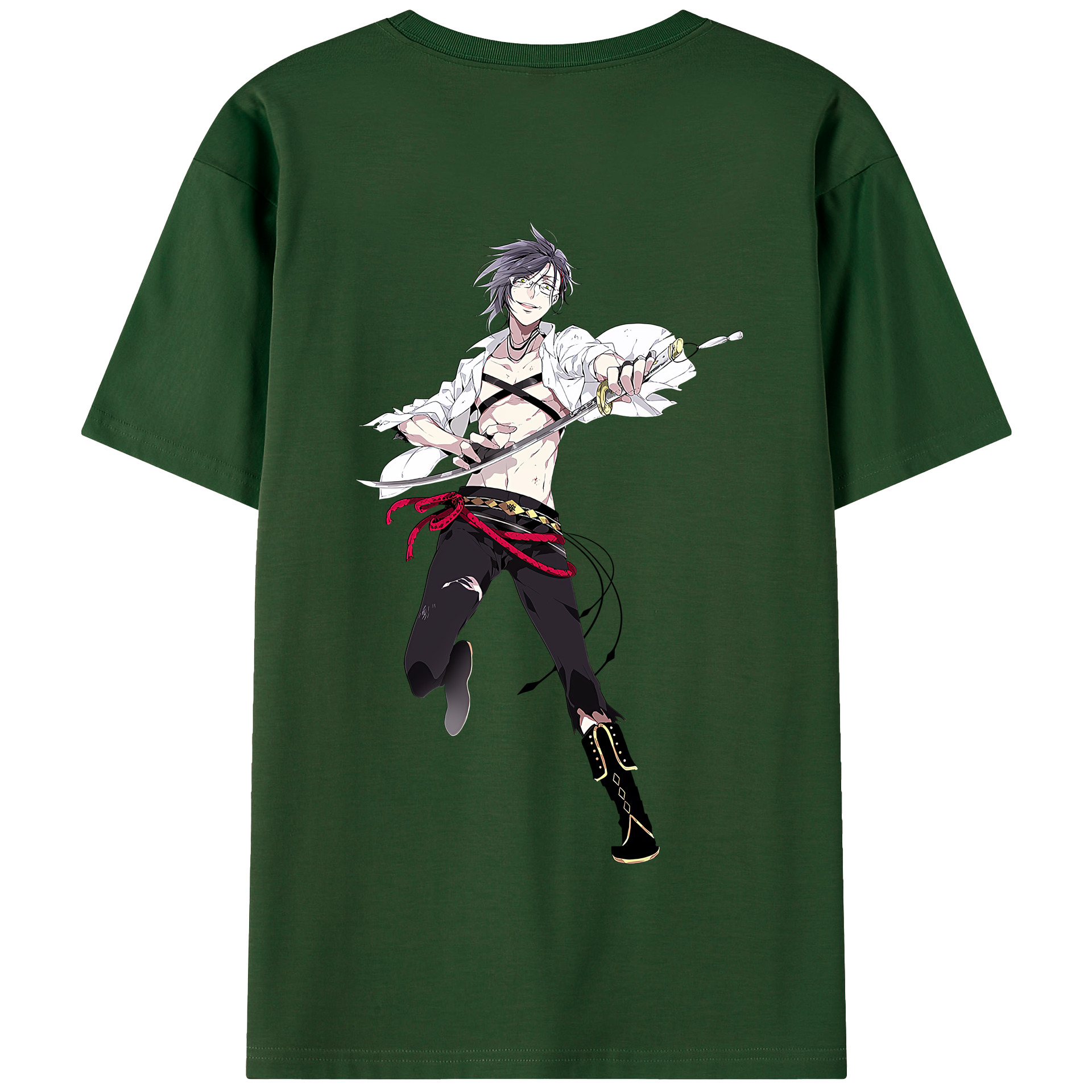 （画像用） 刀剣乱舞 Touken Ranbu 綿100％半袖Tシャツ（背面プリント）